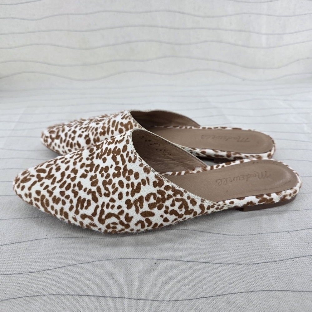 Madewell Womens Remi Mule Leopard Brown / White Mules Shoes Size 6.5 - Picture 2 of 10